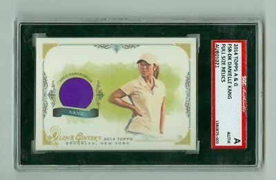 Danielle Kang Autographed on back 2014 Allen & Ginter Relic Card SGC Authentic  - Image 1 of 2