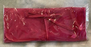NEW Vintage Mary Kay Cosmetics Travel Jewelry Pink Pouch 8" Wide 4" = 12" Open - Picture 1 of 9