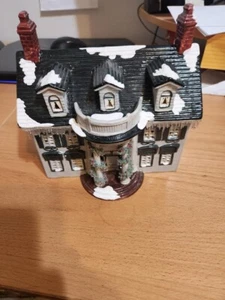 Abt. 56 Plantagenhaus Schneedorf #5047-4 handbemalt ohne Karton - Bild 1 von 6