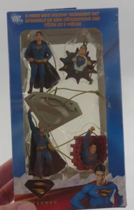 Kurt Adler Superman Returns 5-teiliges Mini Holiday Ornament Set DC Comics - Bild 1 von 2