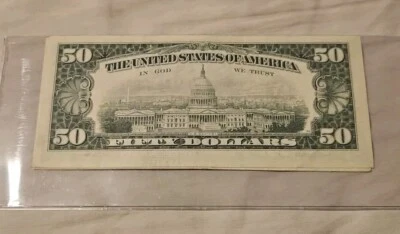 Series 1981 Federal Reserve Note 50 Dollar In Very Good Condition - Image 1 of 2