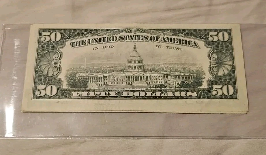 Series 1981 Federal Reserve Note 50 Dollar In Very Good Condition - Image 1 of 2