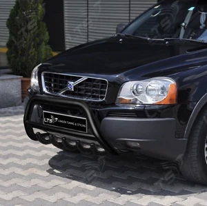 VOLVO XC90 STAINLESS STEEL BLACK AXLE NUDGE A-BAR BULL BAR GUARD 2002-2014  - Afbeelding 1 van 5