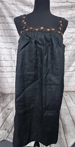 Grace Elements Embellished Linen Summer Strap Dress - Size 8- (NEW) - Picture 1 of 7
