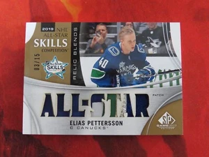 2019-20 SP Game Used All-Star Skills Relic PATCH Elias Pettersson /15 - Foto 1 di 3