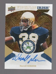 Darrell Gordon AUTOGRAPH Notre Dame Fighting Irish 2017 Upper Deck AUTO Football - Picture 1 of 1
