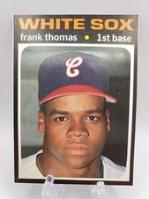 1991 BB Card Price Guide Monthly Frank Thomas #7 HAND CUT 