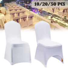 10/20/50 pcs Stretch Spandex Folding Chair Covers For Weddings & Parties Folding