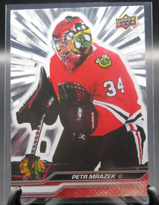 2023-24 Upper Deck Series 1 Silver Outburst #40 Petr Mrazek