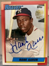 2017 Topps Archives #FFA-HA Hank Aaron Fan Favorites On Card Auto ATL Braves SSP