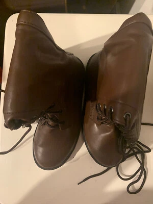 New Ellie Brown Lace Up Knee High Boots Zipper Brown Women’s Size 7 Karina Boots - Image 1 of 2