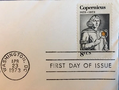 UNITED STATES Washington DC 1973 NICOLAUS COPERNICUS✨FIRST DAY COVER✨MINT - Image 1 of 4