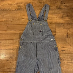 Vintage Big Smith gestreifter Overall Nadelstreifen blau/weiß - Herren Medium - Bild 1 von 8