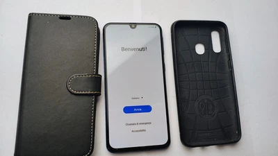 Samsung Galaxy A40 - 64 GB - Dual sim Blue - Batteria OK, Solo Telefono e cover - Immagine 1 di 3