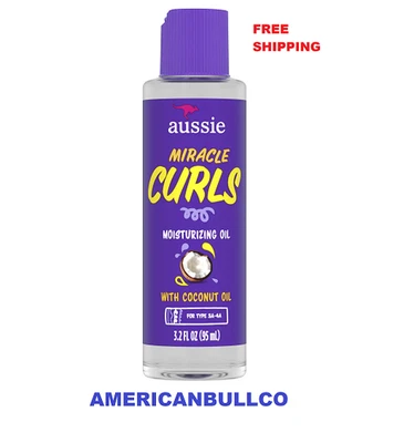 Aussie Miracle Curls Coconut Curl-Defining Hair Oil, for Curly Hair 3.2 fl oz - Image 1 of 4