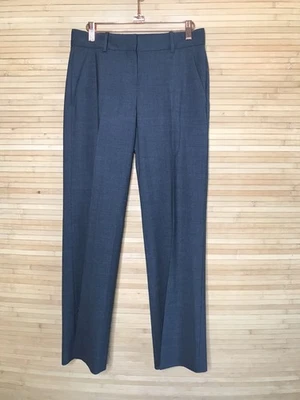 Theory Womens Creased Emery Sevona Dress Pants Gray Wool Size 2 - Image 1 of 4