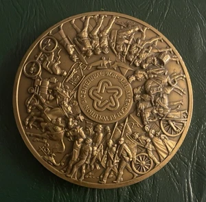American Revolution Bicentennial 1776-1976 Calendar Bronze Medal - Picture 1 of 2