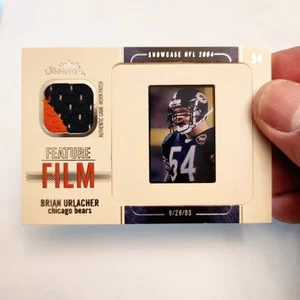 2004 Fleer Showcase Brian Urlacher Feature Film Game Worn Patch NO SERIAL # - Picture 1 of 8