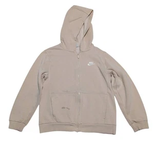 Tan Nike Kids Full Zip Hoodie Size L - Picture 1 of 7