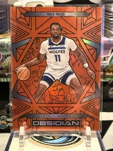 2024-25 Obsidian Naz Reid #74 Incisione elettrica Orange Flood /125 Timberwolve TZ - Foto 1 di 2