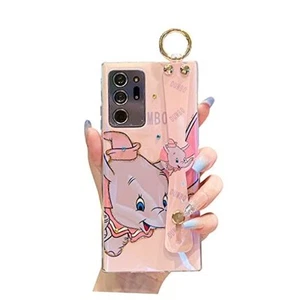 for Samsung Galaxy Note 20 Ultra Case 6.9" Sparkly Bling with Strap Pink Dumbo - Picture 1 of 7