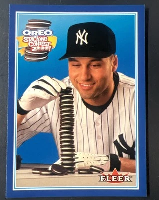 Fleer 2000 '¡Concurso de apilamiento Oreo 2000!' - Derek Jeter - Yankees de Nueva York Foto 1 de 2