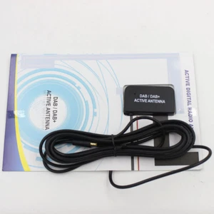 Car DAB DAB+ Digital Radio Aerial Antenna Glass Mount MCX Plug Window Decal - Foto 1 di 5
