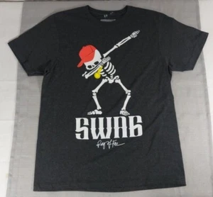 Ring Of Fire Crew Short Sleeve T-Shirt Size XL - Skull, y2k, Affliction Style! - Picture 1 of 3