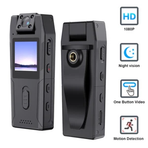 2023 Portable 1080P HD Covert Camera Audio Video Recorder Back Clip IR Night Cam - Picture 1 of 21