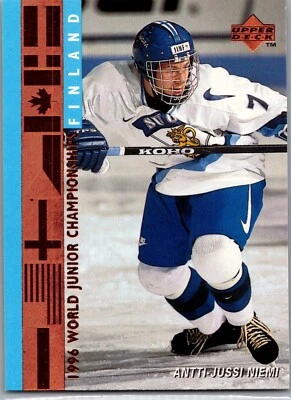 1995-96 Upper Deck Hockey - #549 Antti-Jussi Niemi World Junior Championship  - Image 1 of 2