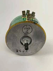 171 Staco Trasformatore Variabile, Ingresso 120V,1,75 Amp con Quadrante e Manopola, Testato - Foto 1 di 2