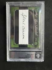 Hank Aaron 2011 Leaf Best of Baseball cut signatures Auto BGS Authentic Beckett