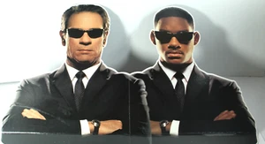 Men In Black Smith And Jones Standee Six Feet Tall With Alien New Opened Vintage - Picture 1 of 12