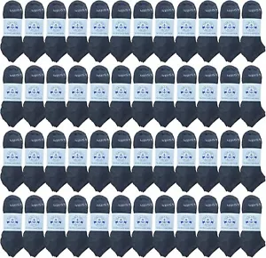 48 Pack BILLIONHATS Men's Cotton Training Socks Thin Low Cut Sport Socks, 10-13 - Picture 1 of 4