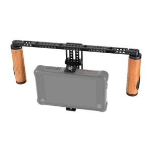CAMVATE On-camera Monitor Cage w/Leather Handgrips fr 5" 7" 8" 10" Video Monitor - Picture 1 of 8