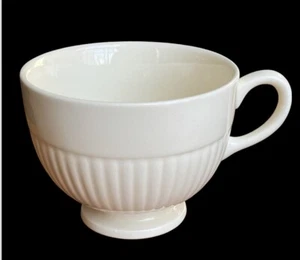 Wedgwood Etruria Barlaston Edme Ribbed Tea Cup Coffee Mug Cream - Picture 1 of 7
