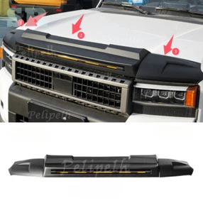 Protector de capó LED negro deflector de insectos para Land Cruiser LC250 2024-2026 - Imagen 1 de 11