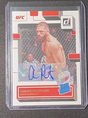 2023 Panini Donruss UFC Andre Petroski RC Rated Rookie Signatures Auto #201 - Image 1 of 2