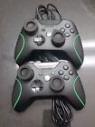 Two Xbox One Wired Controllers W/Mod Grips