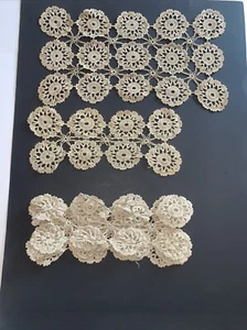 Tapetes vintage de ganchillo 7 piezas abuela casa decoración del hogar detalles - Imagen 1 de 7