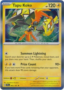 Tapu Koko 065/191 Surging Sparks Pokemon TCG Holo Rare - Picture 1 of 1