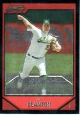 2007 Bowman Chrome Baseball #123 Joe Blanton Oakland Athletics