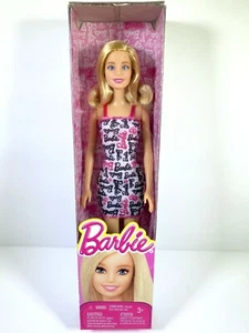 NIB BARBIE DOLL 2014 IN LOGO DRESS FASHION CLL23 - Picture 1 of 1