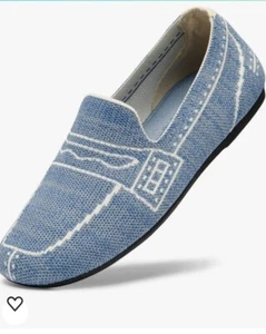 Bacia Wide Loafers for Women Knit Comfortable Business Shoes Square Toe 9 - Picture 1 of 9