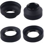 Collapsible Screwed Lens Hood Black Protective Shield for Canon Nikon Sony