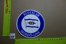 Alter Aufkleber Reise Schifffahrt Fähre Boot NORDÖ-LINK Finnland Schweden