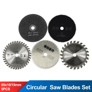 5 X85mm Circular Saw Blades HSS & TCT Carbide & Diamond Wood Cutting Discs Wheel - Picture 1 of 13