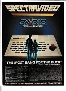 Anuncio original de revista de computadora personal Spectrvideo SV 318 1983 - Imagen 1 de 1