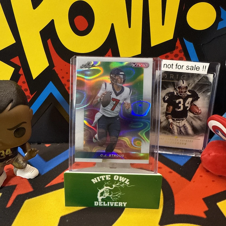 2024 Leaf Vivid Football CJ Stroud Base # 21 White Prismatic 6/6 - Image 1 of 3