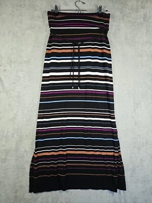 White House Black Market Women Convertible StripesOn Black Maxi Skirt/Dress Sz S - Image 1 of 4